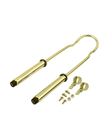 Sissy Bar W/Shock 24 Gold.